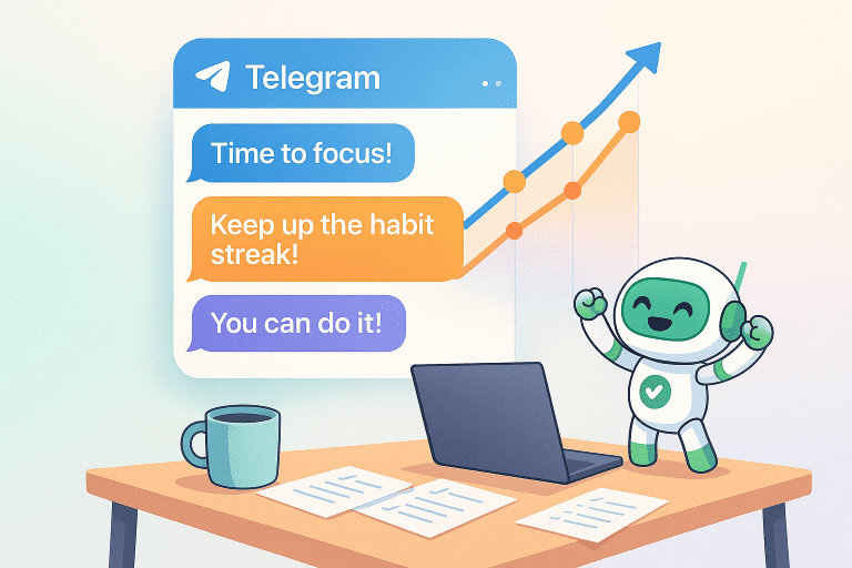 Телеграм бот напоминания для продуктивности и мотивации