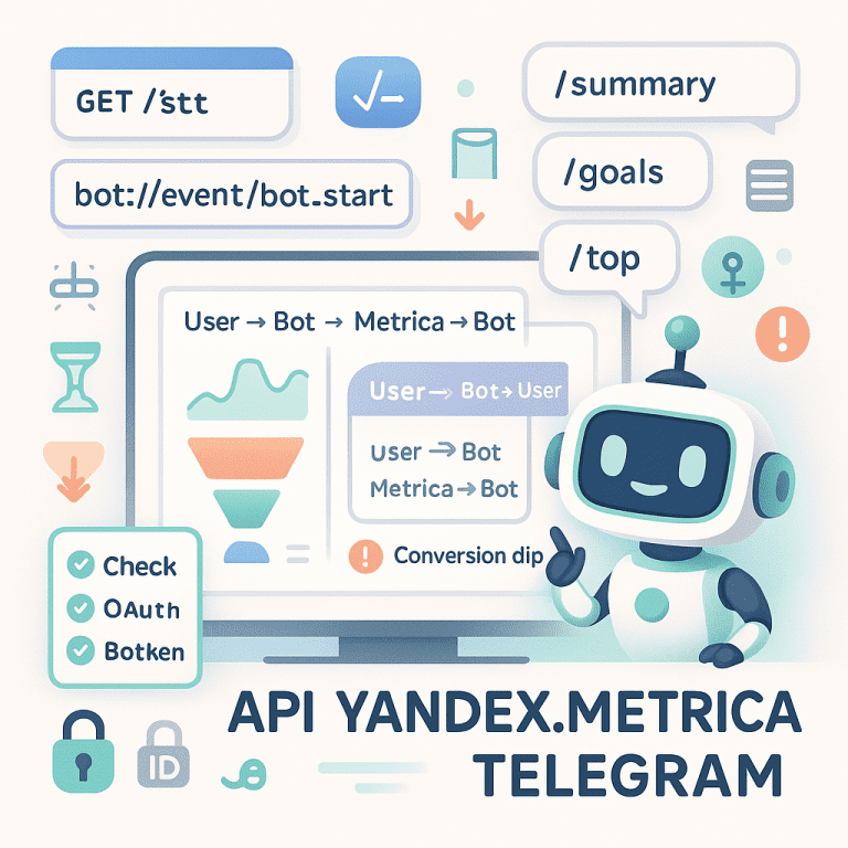 api яндекс метрика telegram гайд по подключению к боту