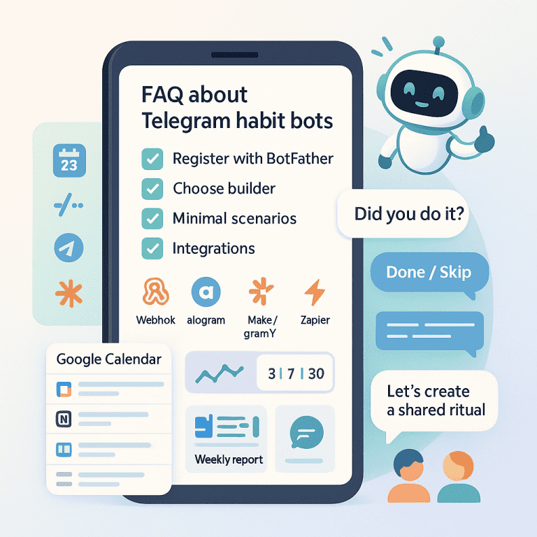 faq telegram бот ответы на частые вопросы о привычках