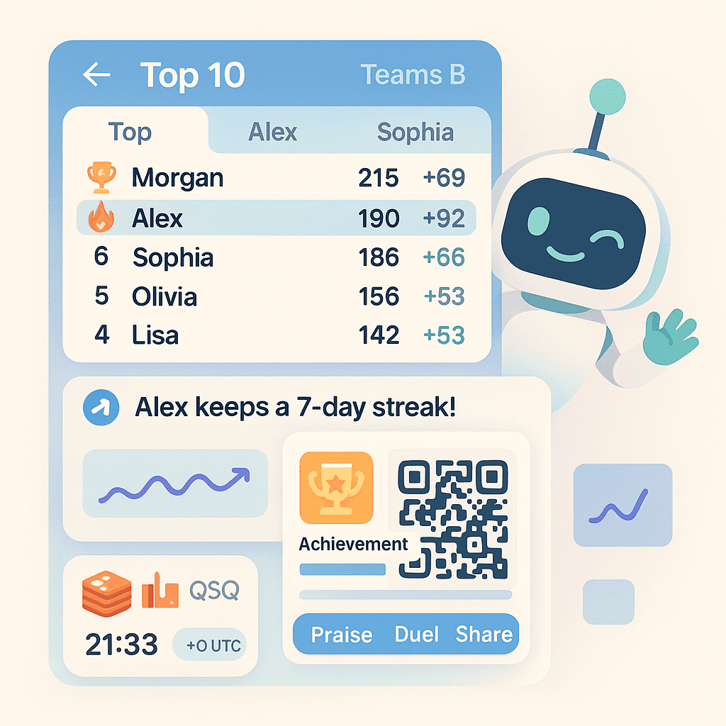 лидерборд telegram бот гайд по обмену достижениями