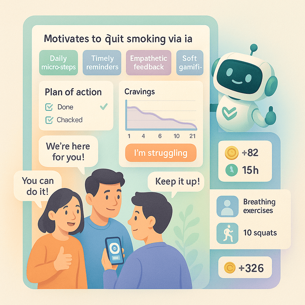 мотивировать бросить курить бот план для друзей в Telegram