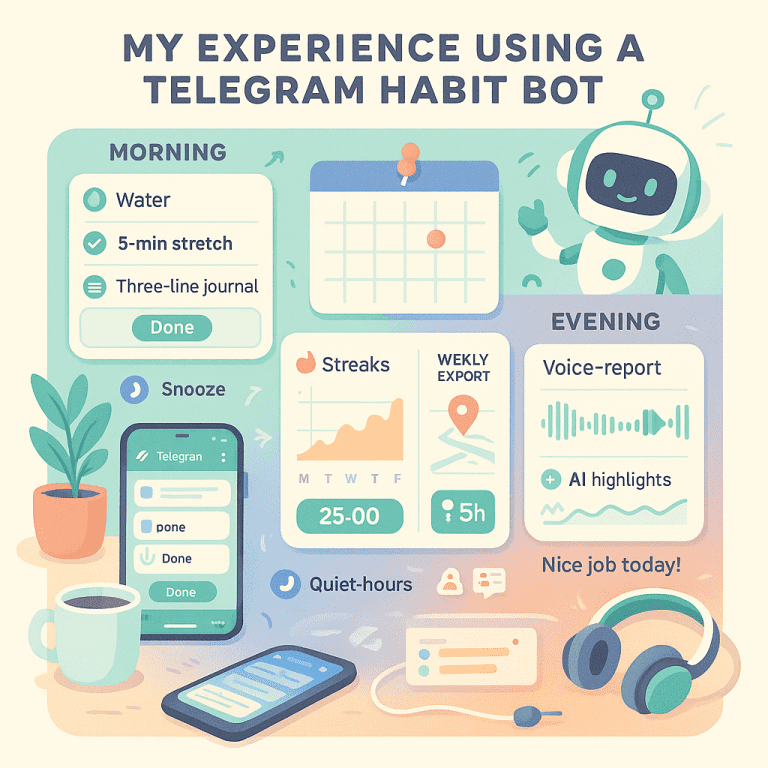 Опыт использования Telegram bot для привычек советы