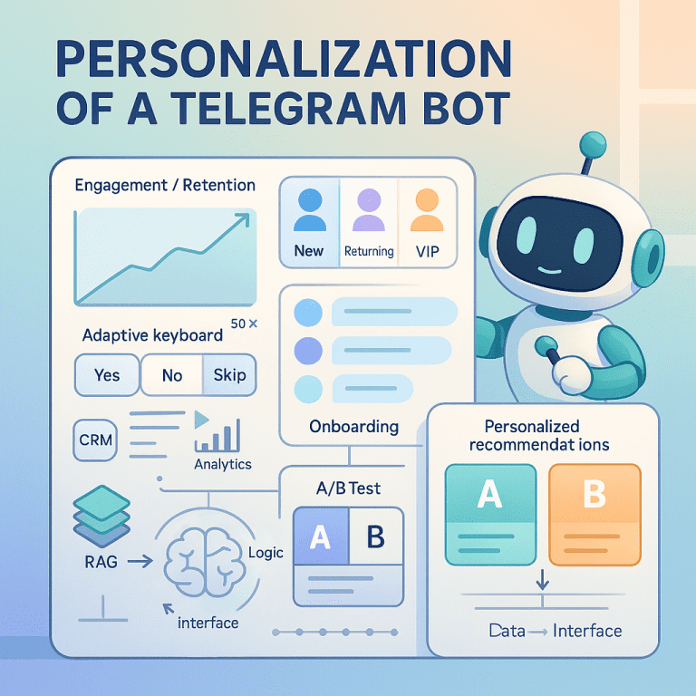 персонализация telegram bot пошаговая настройка под себя