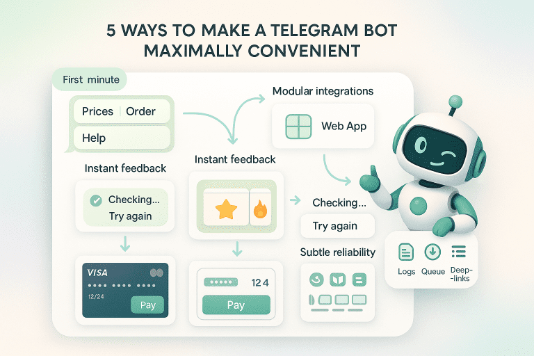удобство telegram bot 5 способов сделать бота удобным