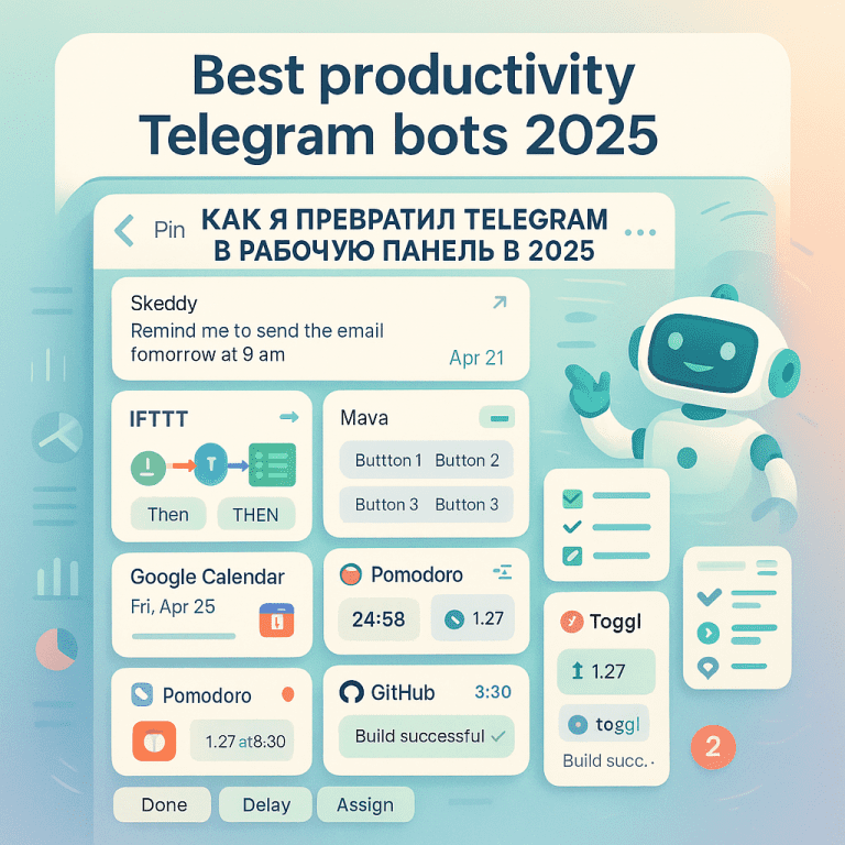 best productivity telegram bot чеклист с примерами